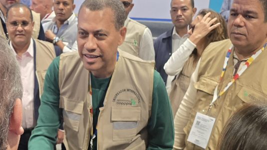 Guido Gomez Mazara, Jefe de la Misión de Observación Electoral Internacional de la COPPPAL (Conferencia Permanente de Partidos Políticos de América Latina y el Caribe), recorrió centros de votación en Bogotá.