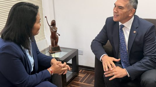 Alejandro Moreno sostiene reunión con la presidenta electa del Perú, Keiko Fujimori